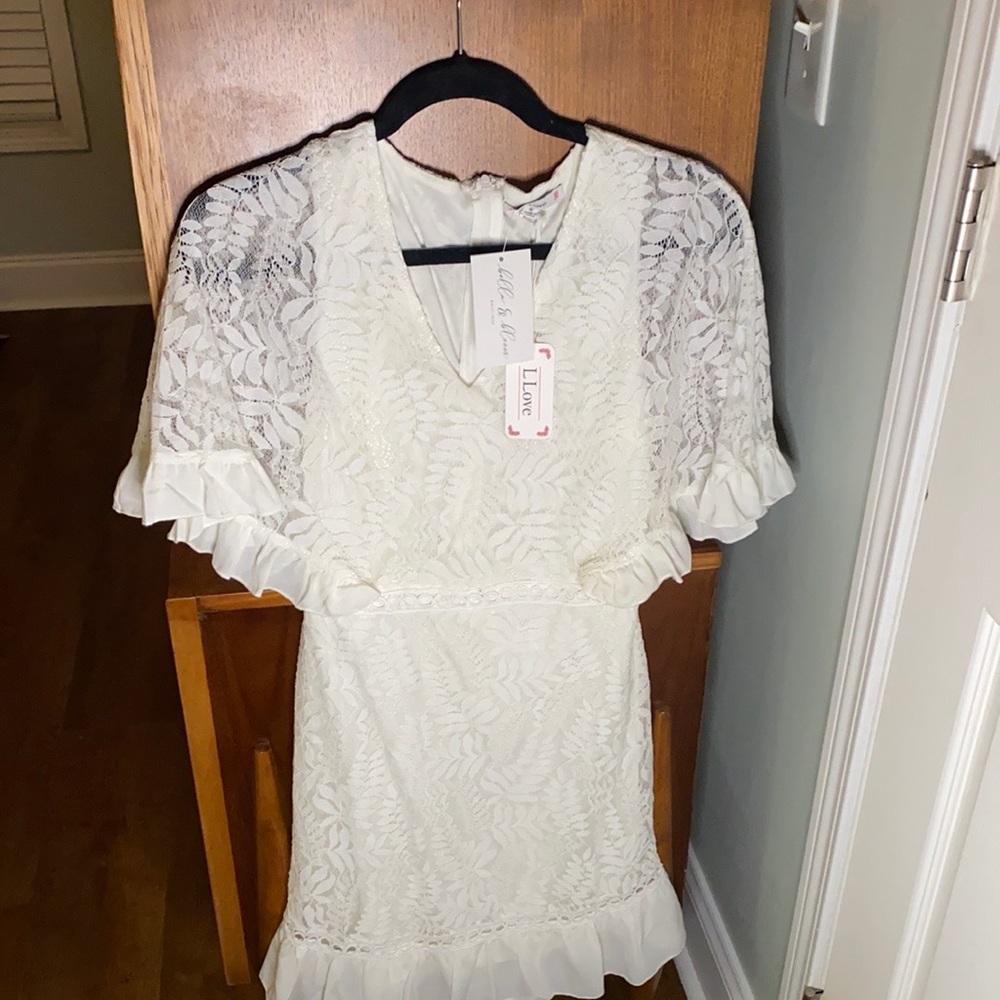 Bella & bloom Boutique white dress
